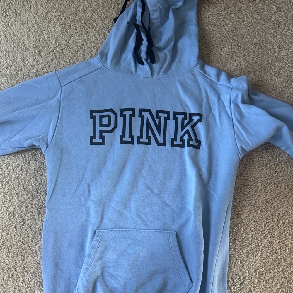PINK Victoria's Secret Light Blue Hoodie